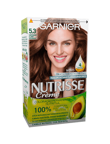 coloração nutrisse 5.3 castanho claro dourado